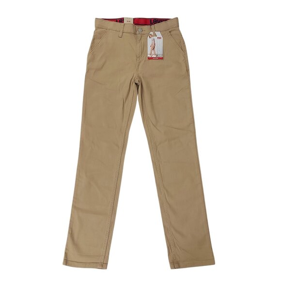 Levi's Other - Levi's 502 Regular Taper Chino Pants Boys 14 Tan Stretch Comfort School Casual